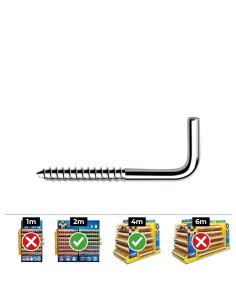 Caja 500 unid. alcayata cajita din/ref alr 3,0x40mm zincado celo