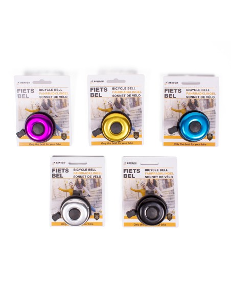 Timbre de aluminio para bicicleta 52mm colores surtidos