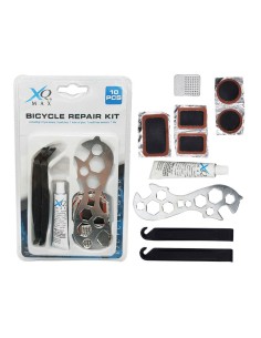 Kit básico reparación ruedas bicicleta 10 piezas xqmax