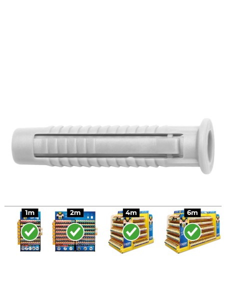 Taco fx ø10 mm, caja 50 uds