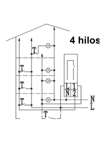 Minutero escalera automatico - 1 modulo din...