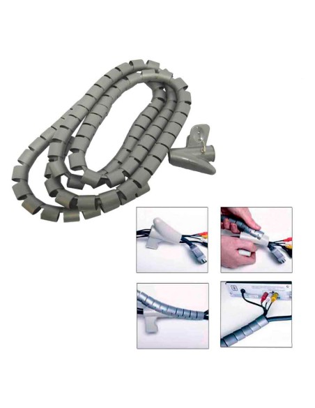 Organizador de cables "comecables" 2m ø25 mm