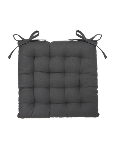 Cojin para silla estilo galleta color gris oscuro 38x38cm