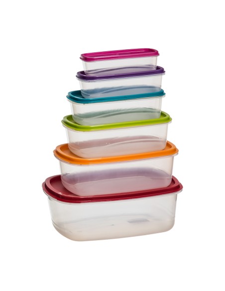 Set 6 fiambreras modelo colors