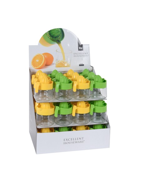 Exprimidor de cristal colores surtidos