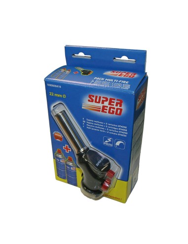 Pack soplete multi-fire + 2 carturchos ø22cm super ego