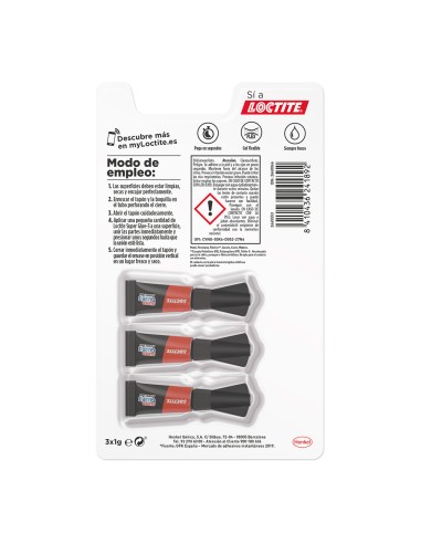 Super glue mini trio power flex 3 x 1 g