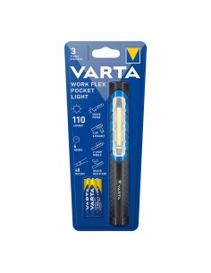 Linterna varta work flex pocket light 110lm 2