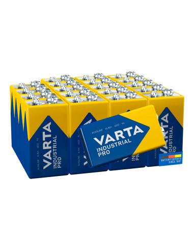 Pila alkalina industrial pro 6lr61- 9 v (caja 20 uds) 26,5 x 17,5 x 48,5 mm