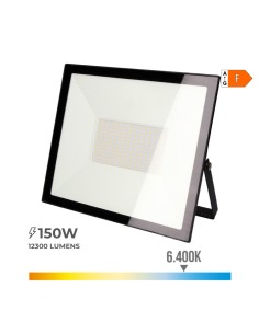 Foco proyector led 150 w 12300 lm 6400 k luz fria 35 x 31 x 4,5 cm