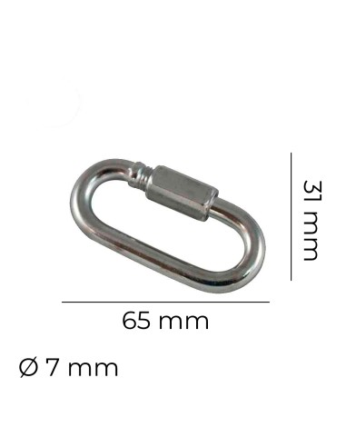 Malla rapida zincada ø7mm edm