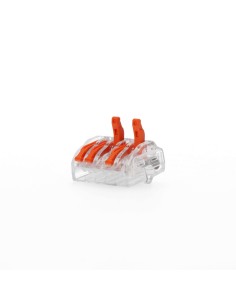 Conector empalme 5 tomas de 0,75a 2,5mm, 5 uds