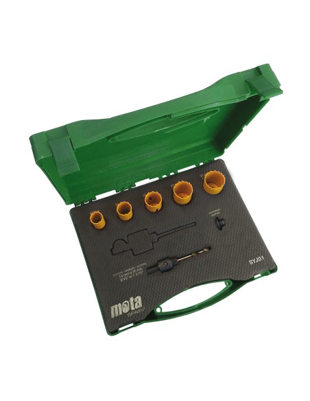 Juego de sierras de copa (19-22-25-29-32mm) syj01 mota