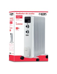 Radiador aceite (9 elementos) 2000w "altura 60cm" edm 2
