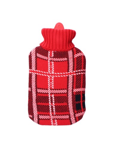 Bolsa de agua caliente. modelo clasico escoces rojo 2 l