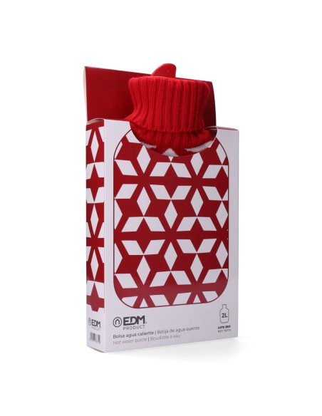 Bolsa de agua caliente. modelo simetrias roja 2 l edm