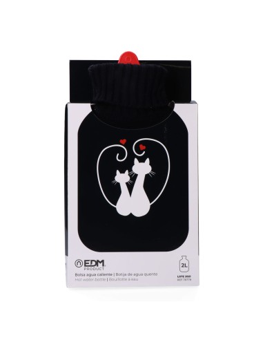 Bolsa de agua caliente. modelo gatos enamorados...