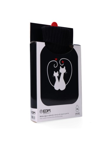 Bolsa de agua caliente. modelo gatos enamorados...