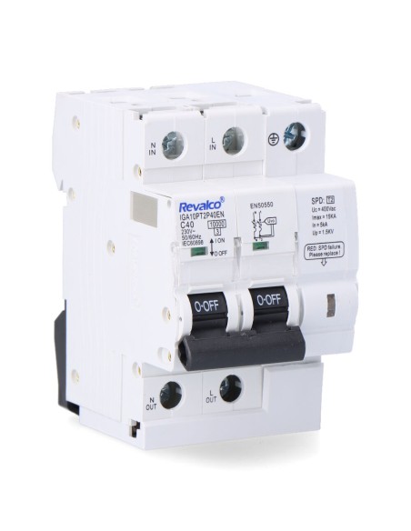 Iga 2p 40a c 10ka - protector de sobretension permanente segun normativa en-50550 y transitorio 5-15ka 275v