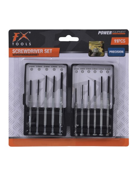 Destornilladores de precision, 11 piezas