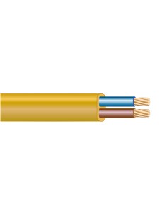 Manguera plana h03vvh2-f 2 x 0,75 mm² dorada euro/m