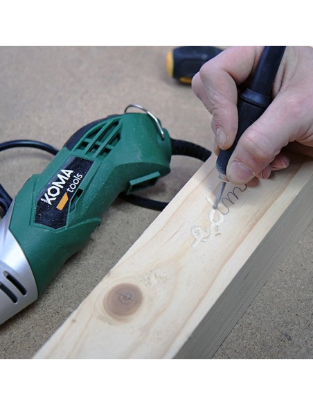 Herramienta multiusos rotativa 170w + 41 tipos de accesorio (190 piezas en total) 23,5x7cm koma tools