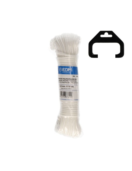 Cordón trenzada polipropileno riel r.81, calibre 3 mm x 18 m