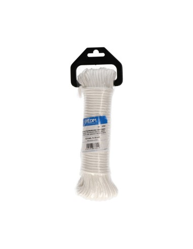 Cordón trenzada tendedero polipropileno blanco,...