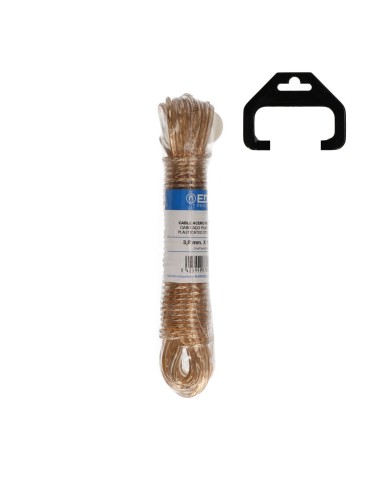 Cable acero plastificado oro 10 m