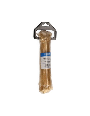 Cable acero plastificado oro 25 m