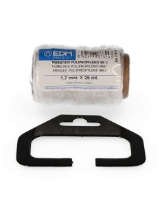 Cordón trenzado polipropileno 8842 blanco, calibre 1,7 mm x 25 m