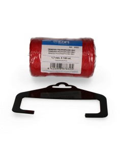 Cordón trenzado polipropileno 8842 rojo, calibre 1,7 mm x 100 m