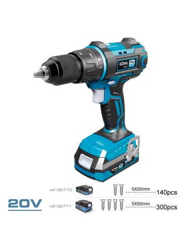 Kit maletin taladro percutor/atornillador 20 v...