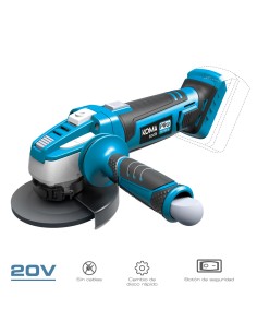 Amoladora 20 v (sin batería ni cargador) ø115mm 28,9x23,9cm