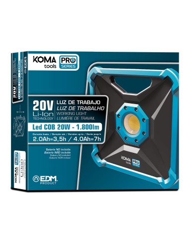 Foco proyector led 20w 1800 lm (sin batería ni...