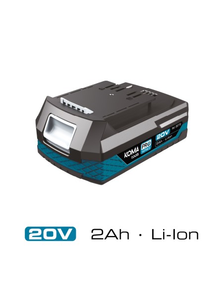 Bateria li-ion 20 v 2.0 ah 11,7 x 7,5 x 4,6 cm