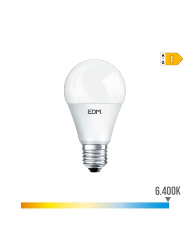 Bombilla standard led e27 17 w 1900 lm 6400 k luz fria ø6,5 x 12,5 cm