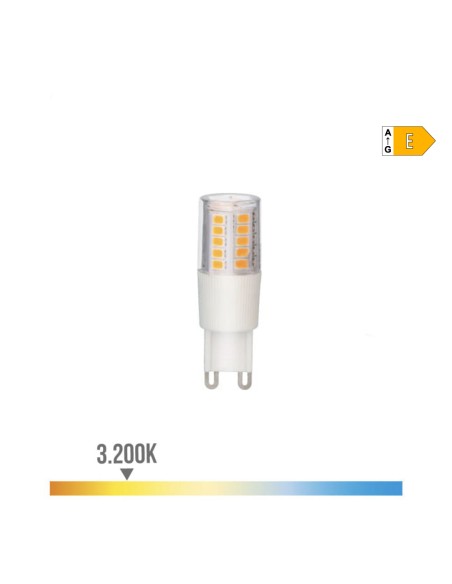 Bombilla g9 led 5.5w 650 lm 3200 k luz calida base ceramica ø18 x 54 mm