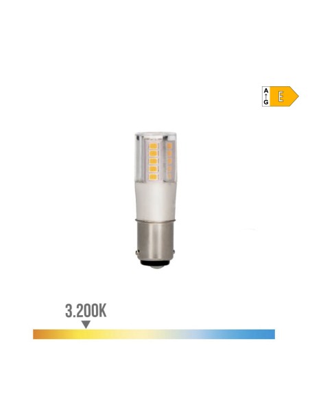 Bombilla bayoneta led b15d 5,5 w 650lm 3000k luz calida ø18 x 57mm