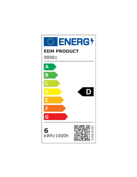 Bombilla lineal led 78mm r7s 5.5w 800lm 6400k luz fria ø1,6x7,8cm edm
