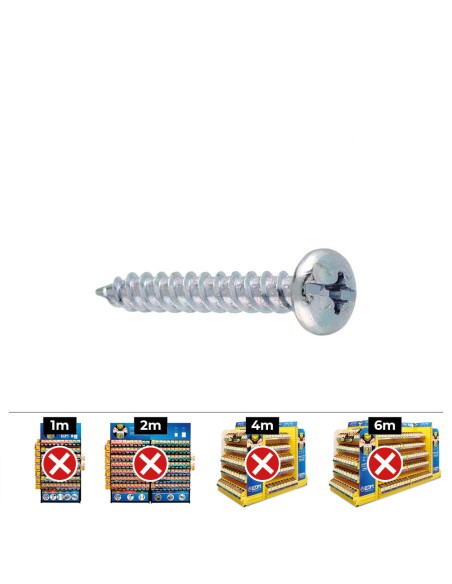 Caja 100 unid. tornillo tornigrap pz n°32 din/ref tg 4.5x35mm cincado celo