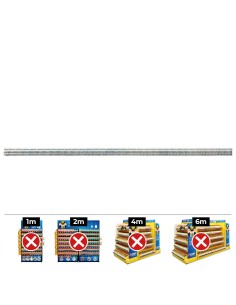Varilla roscada m6 x 1000mm din/ref 975 zincado (caja 100 unid)