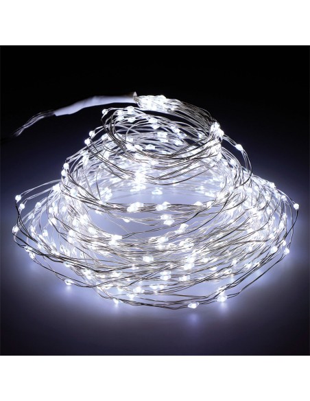 Guirnalda micro led exterior blanco frio para arbol de 180cm 6,8m (largo)