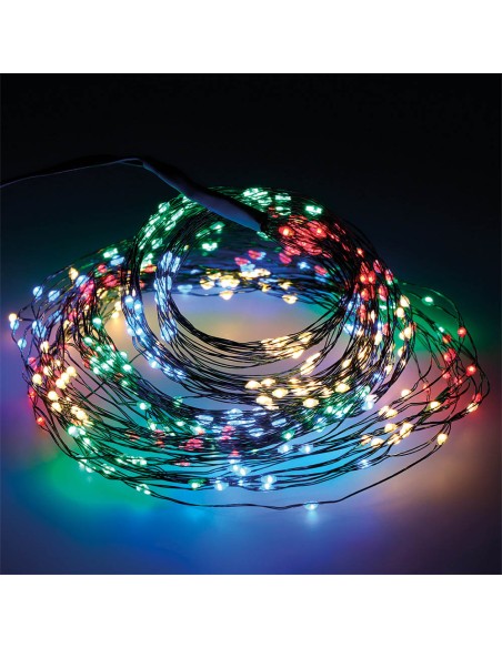 Guirnalda micro led exterior multicolor para arbol de 180cm 6,8m (largo)