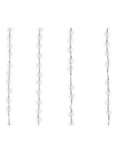 Cortina de leds para balcon exterior blanco frio 2x1m 220 leds