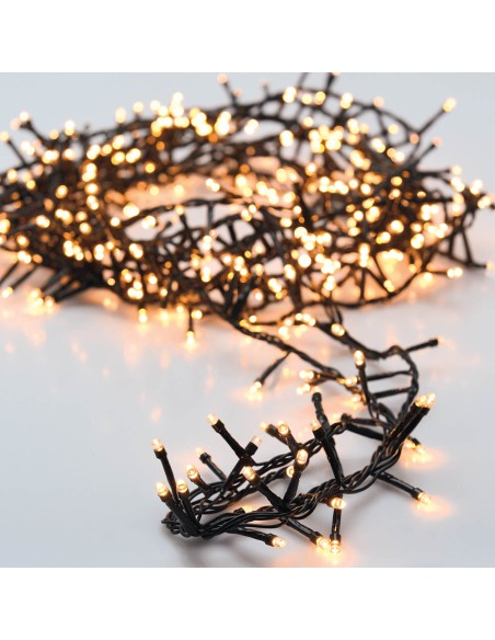 Guirnalda "tipo espino" multifuncion 700 leds luz calida exterior ip44 17m