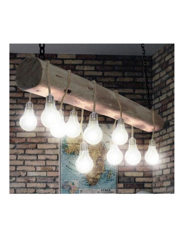 Guirnalda a pilas. 10 bombillas con 3 leds 2,55m