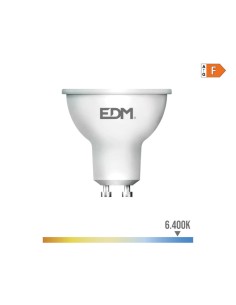 Bombilla dicroica led gu10 8 w 710 lm 6400 k luz fria 120° ø5 x 5,5 cm