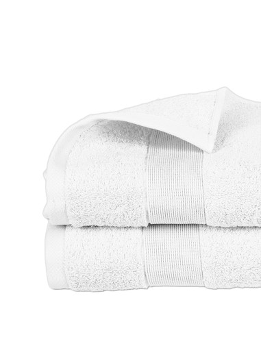 Toalla de rizo 450g color blanco 70x130cm