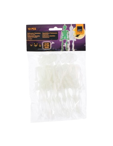 Esqueletos halloween 10 piezas 15cm brillan en...